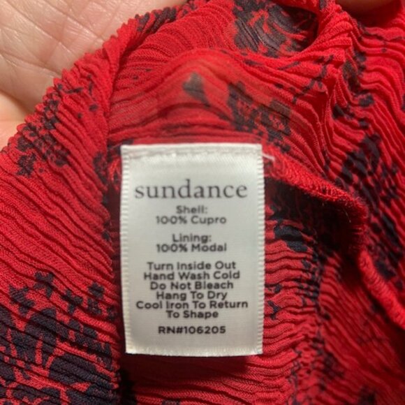 Sundance Sheer Gothic Edgy Vampy Dark Floral Grunge Romantic Holiday Party Top - Picture 7 of 10